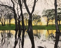 Tooba Bashir, 16 x 20 Inch, Oil on Canvas, Landscape Painting, AC-TBS-004
